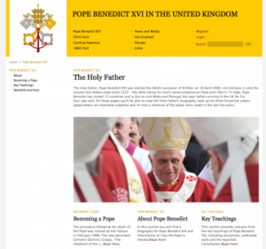 The Official Papal Visit Site 2010
