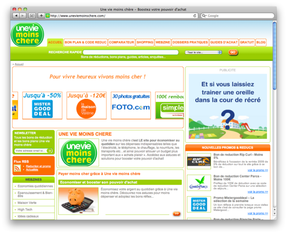 Une Vie Moins Chère