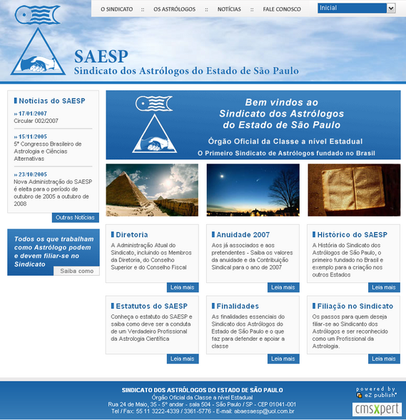 SAESP - Sindicato dos Astrólogos do Estado de São Paulo 