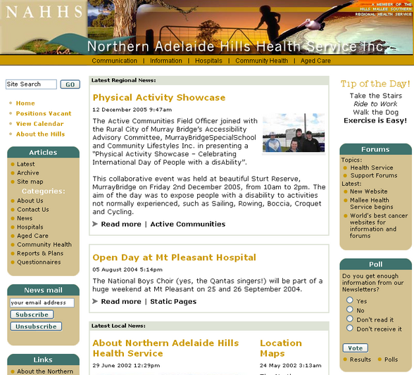 Northern Adelaide Hills Health Service Inc