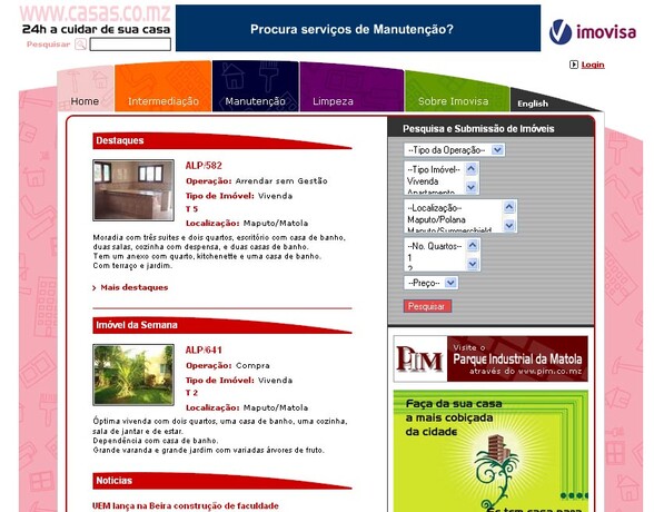 Imovisa Real Estate Extranet 