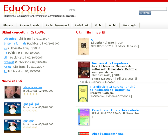 EduOnto: cooperating and collaborating on line through web ontologies