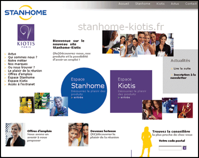 A federative Internet site for Stanhome-Kiotis 